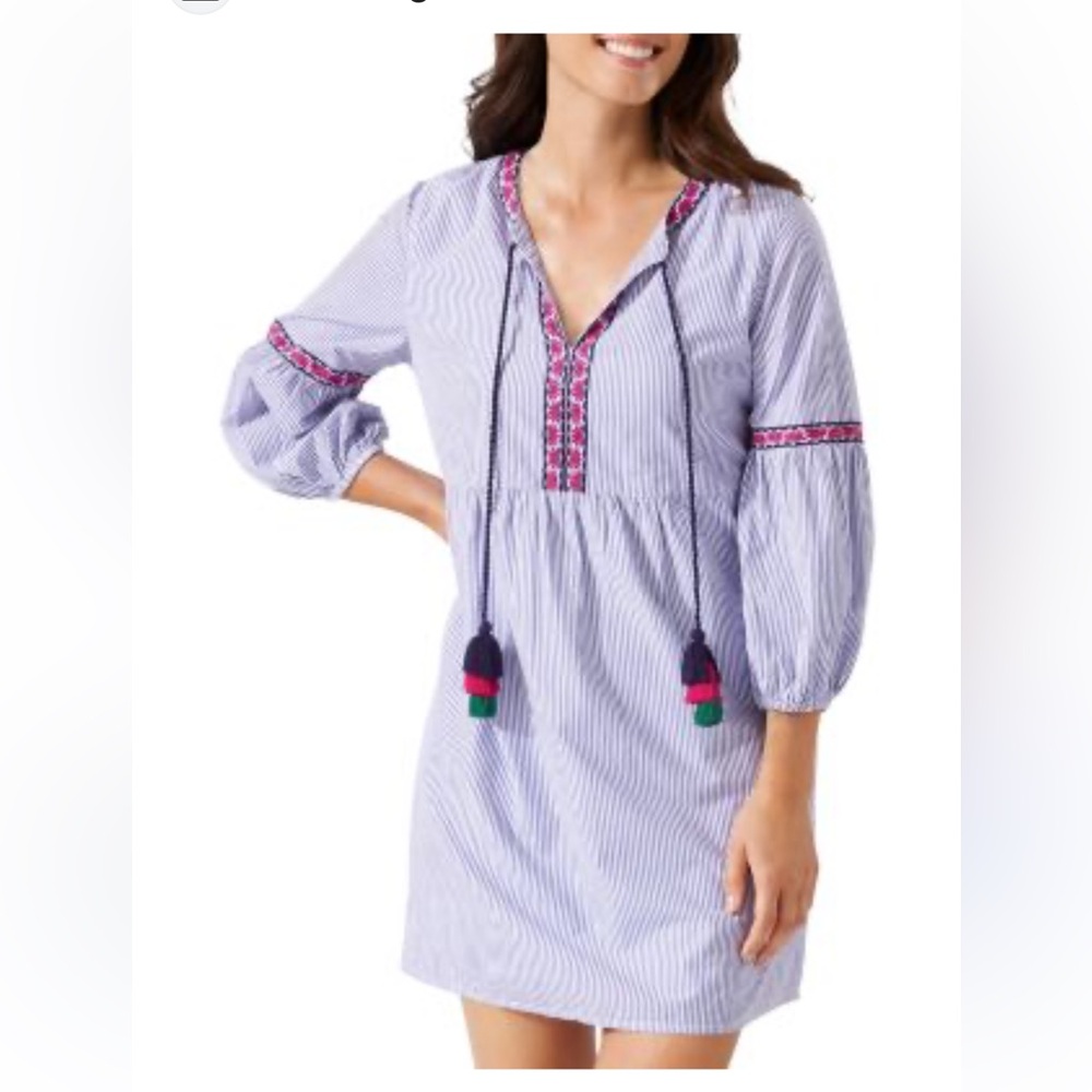Tommy Bahama Salina Stripe Poplin Dress